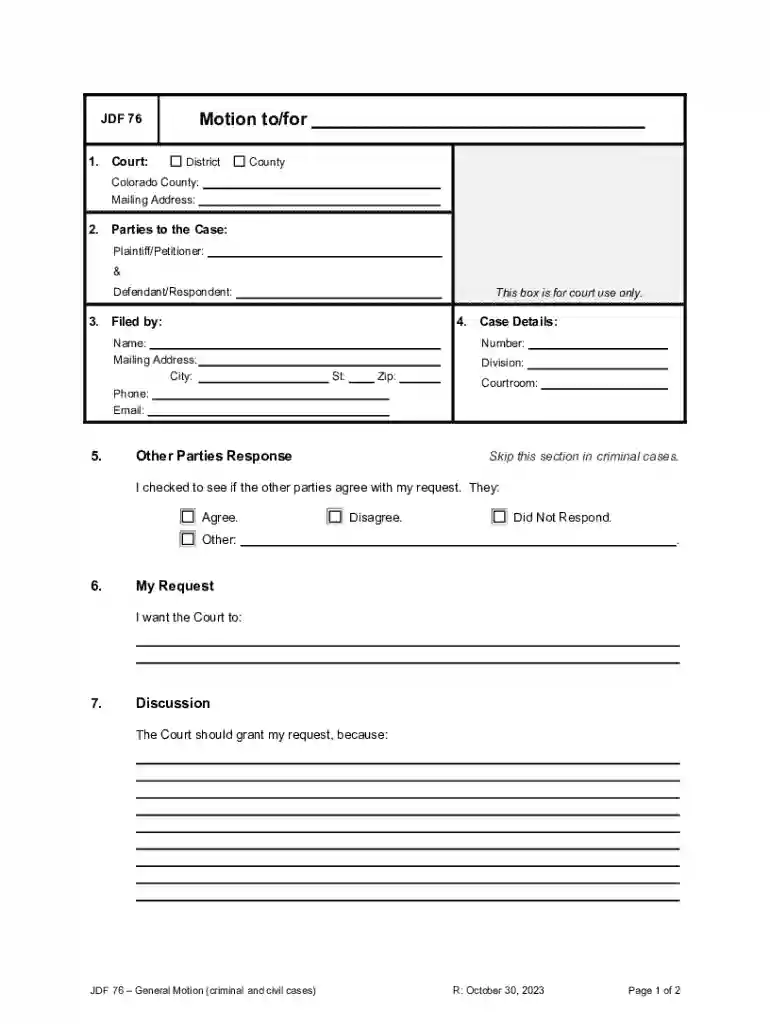 jdf 76 form Preview on Page 1