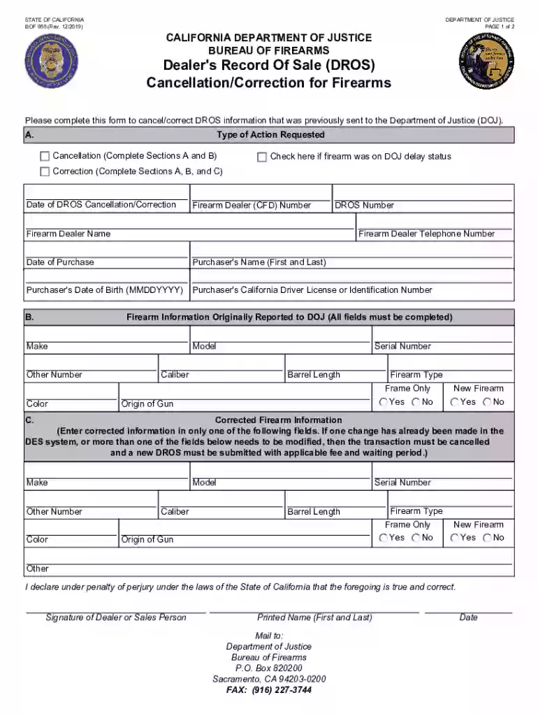 firearm form Preview on Page 1