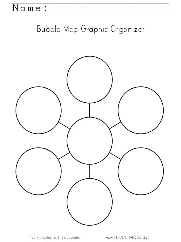 bubble map template Preview on Page 1