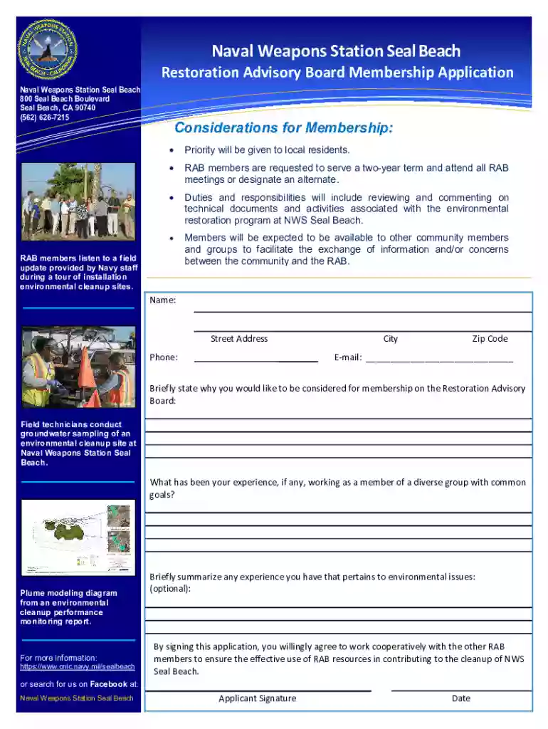 Naval Weapons Station Seal Beach Info Sheet Preview on Page 1
