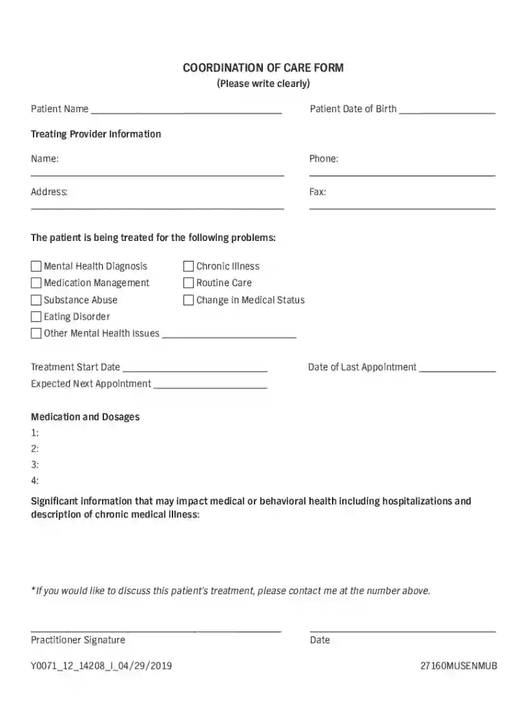 Please Download, Print, and Bring Filled out to your first appointment Preview on Page 1