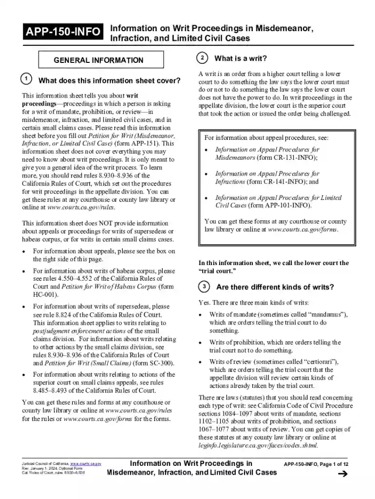 app 150 info Preview on Page 1
