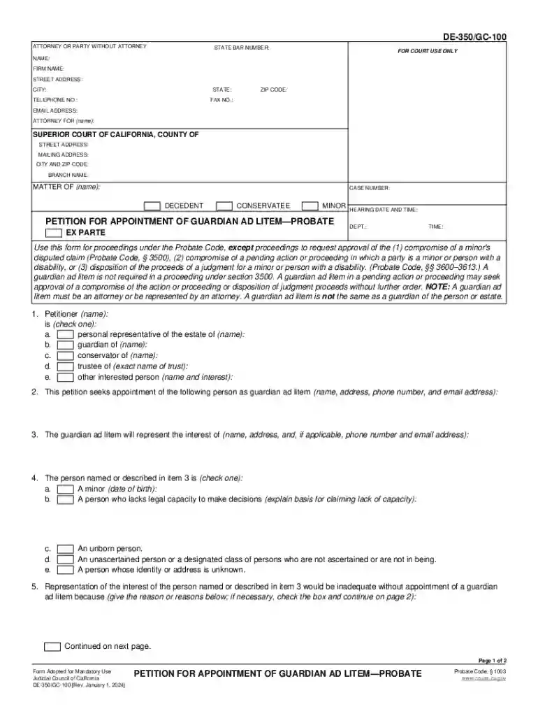 filing california Preview on Page 1