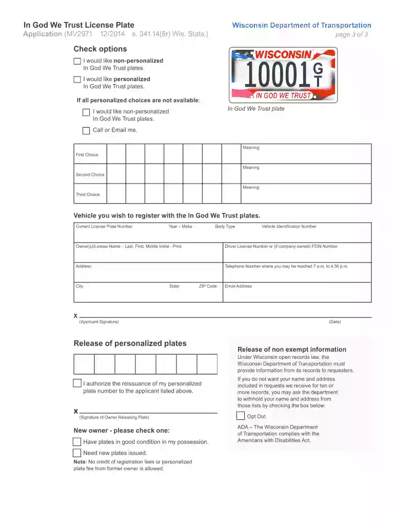 tennessee license plate in god we trust Preview on Page 1