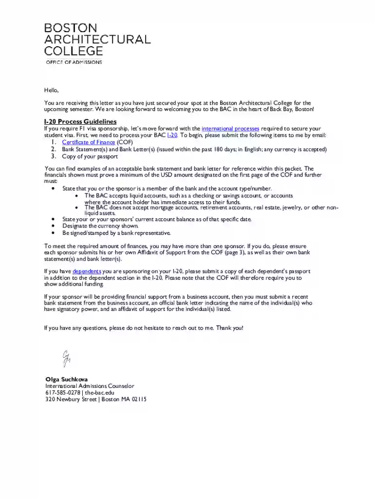 Info for International Admitted Students Preview on Page 1