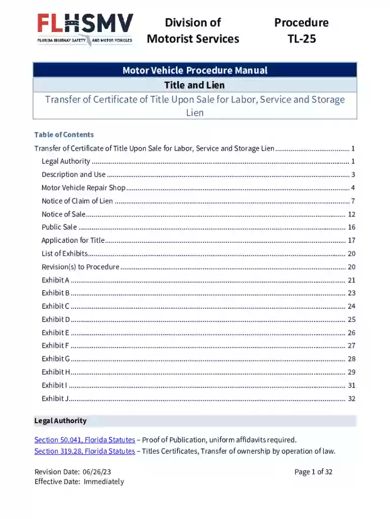 tl 25 form Preview on Page 1