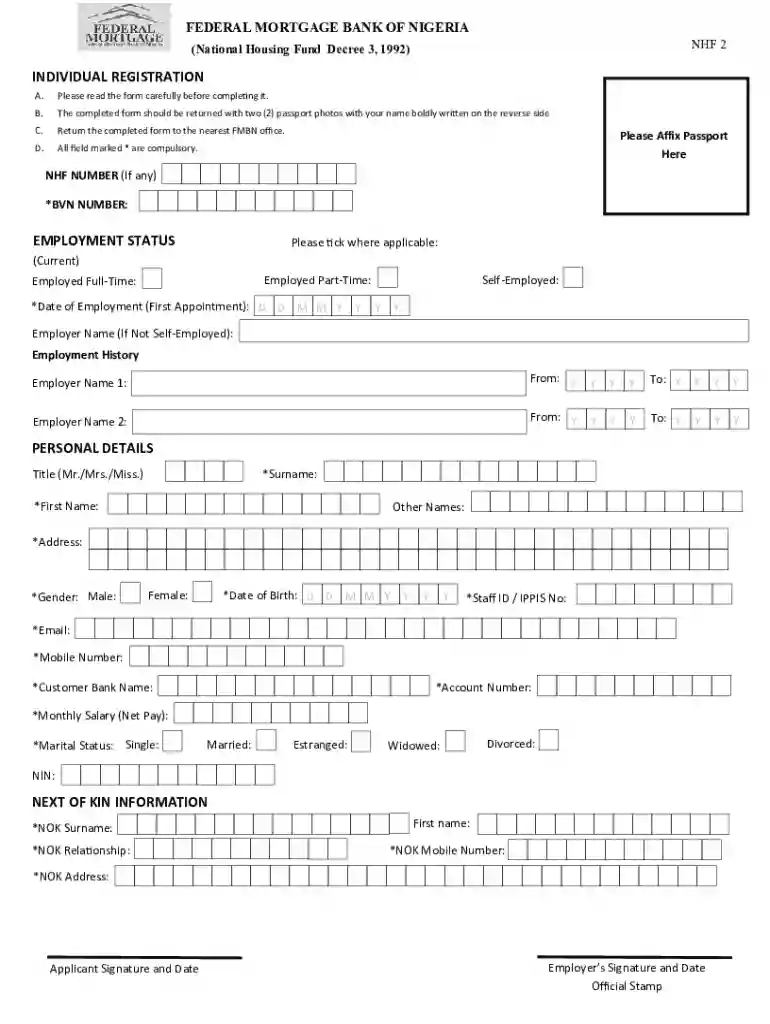 nigeria individual registration form Preview on Page 1