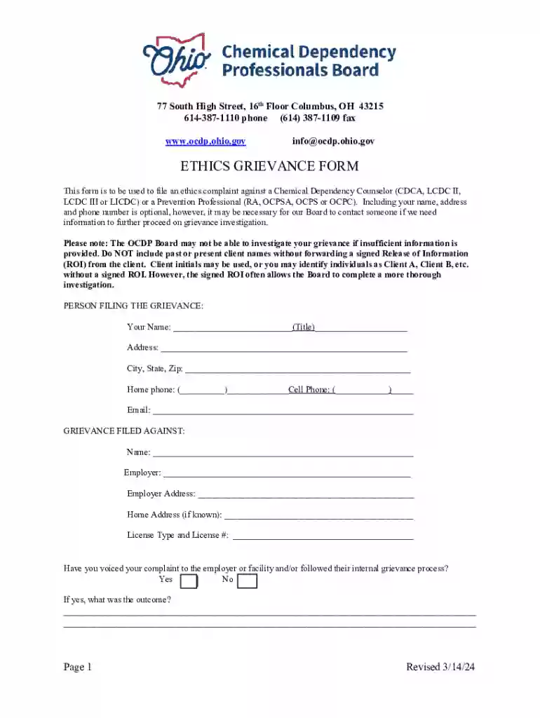 ocdp board Preview on Page 1