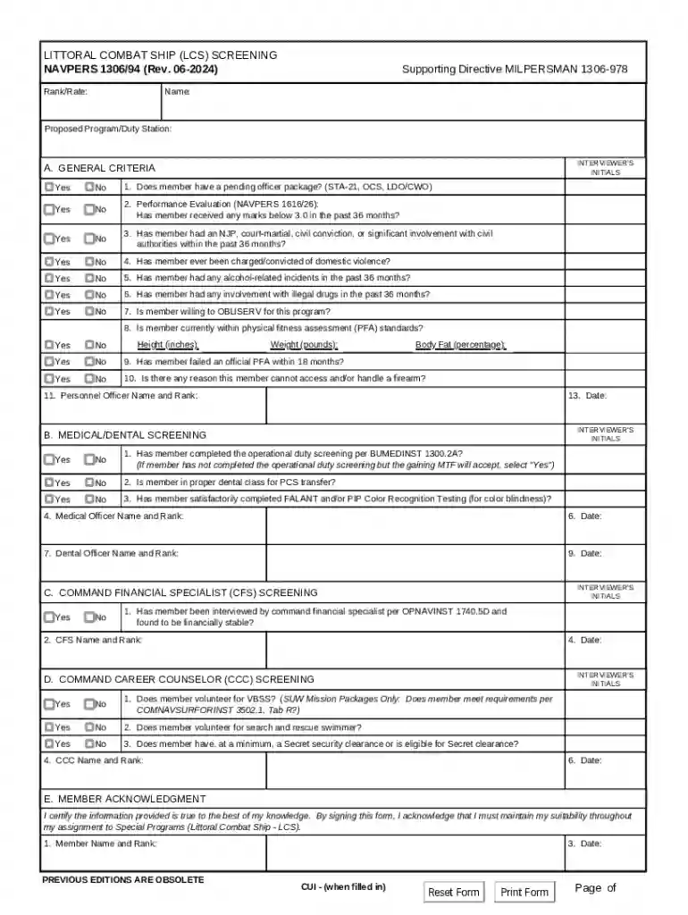 littoral combat ship screening Preview on Page 1