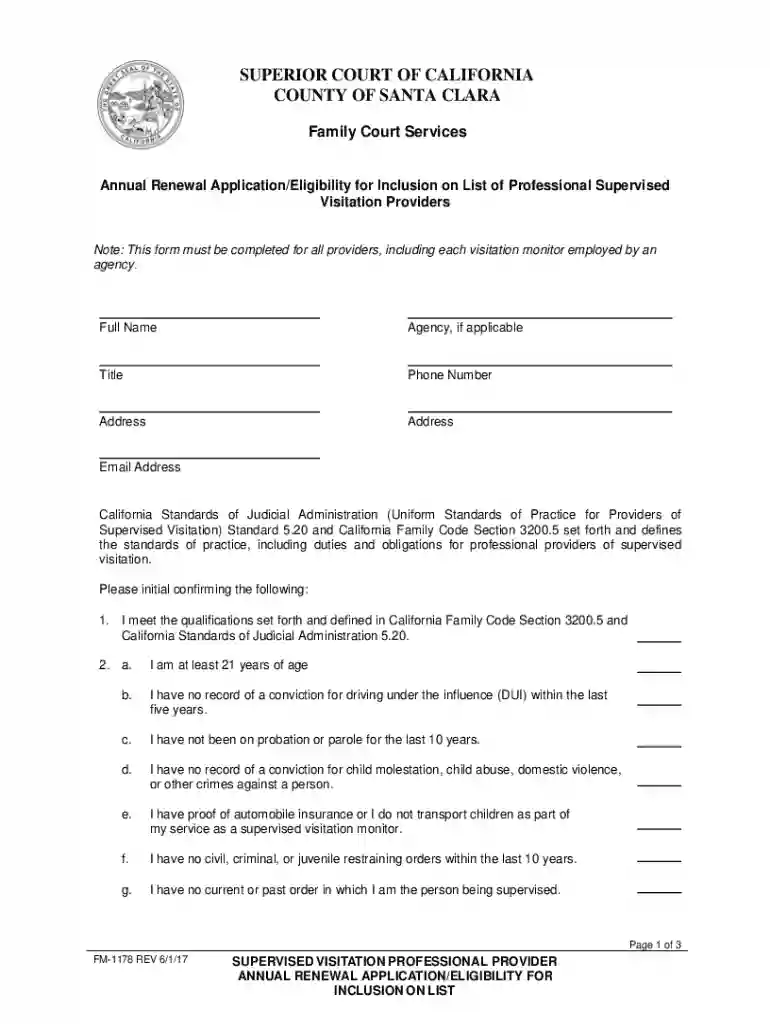 Custody and VisitationSuperior Court of California Preview on Page 1
