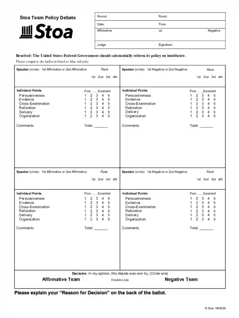 team policy debate affirmative Preview on Page 1