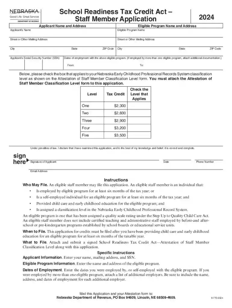 nebraska tax form Preview on Page 1