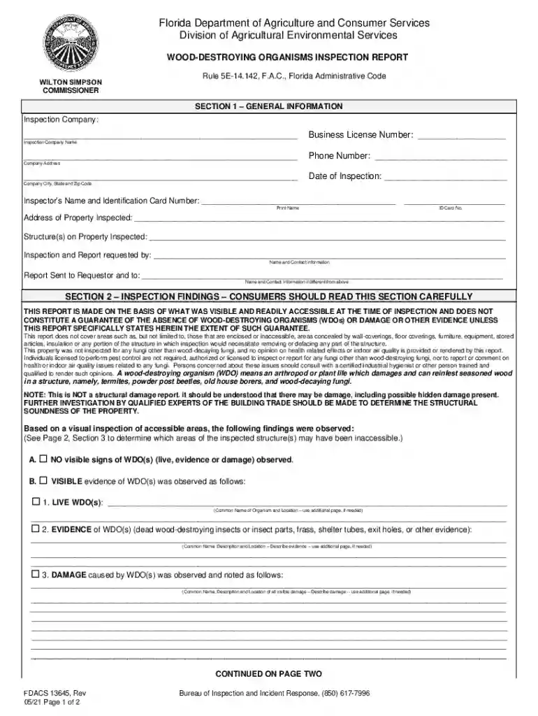 Florida Department of Agriculture and Consumer Services Preview on Page 1