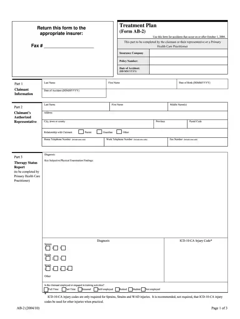 ab2 form Preview on Page 1