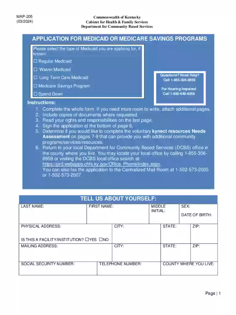ky map 205 Preview on Page 1