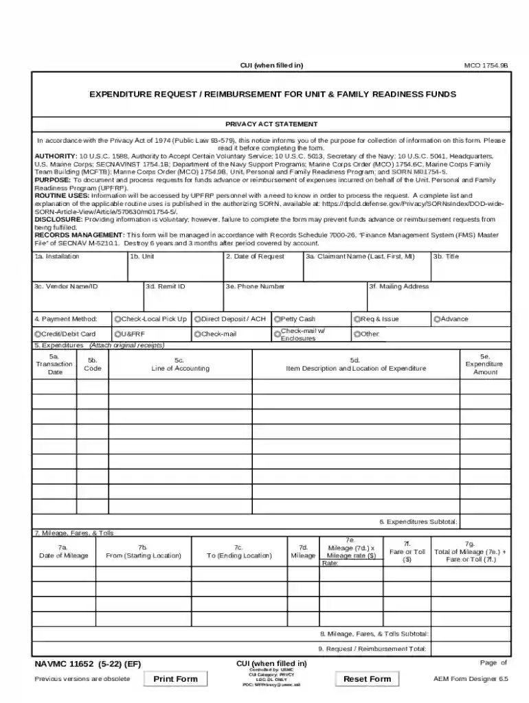 11652 form Preview on Page 1