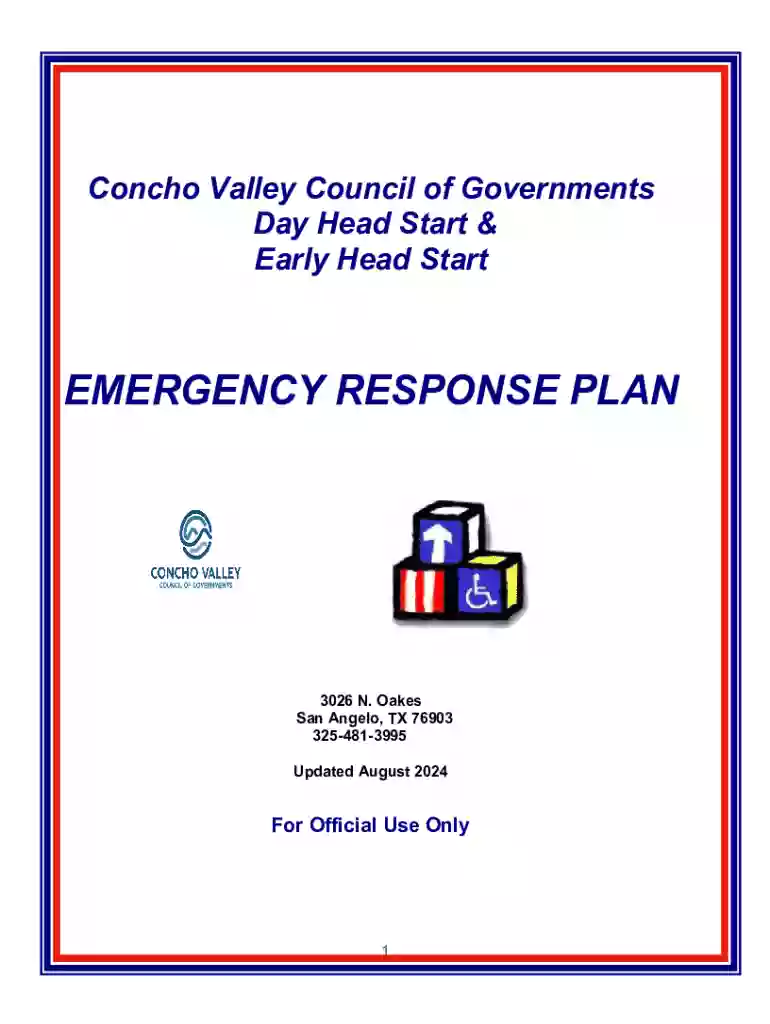 Emergency Response Plan Preview on Page 1