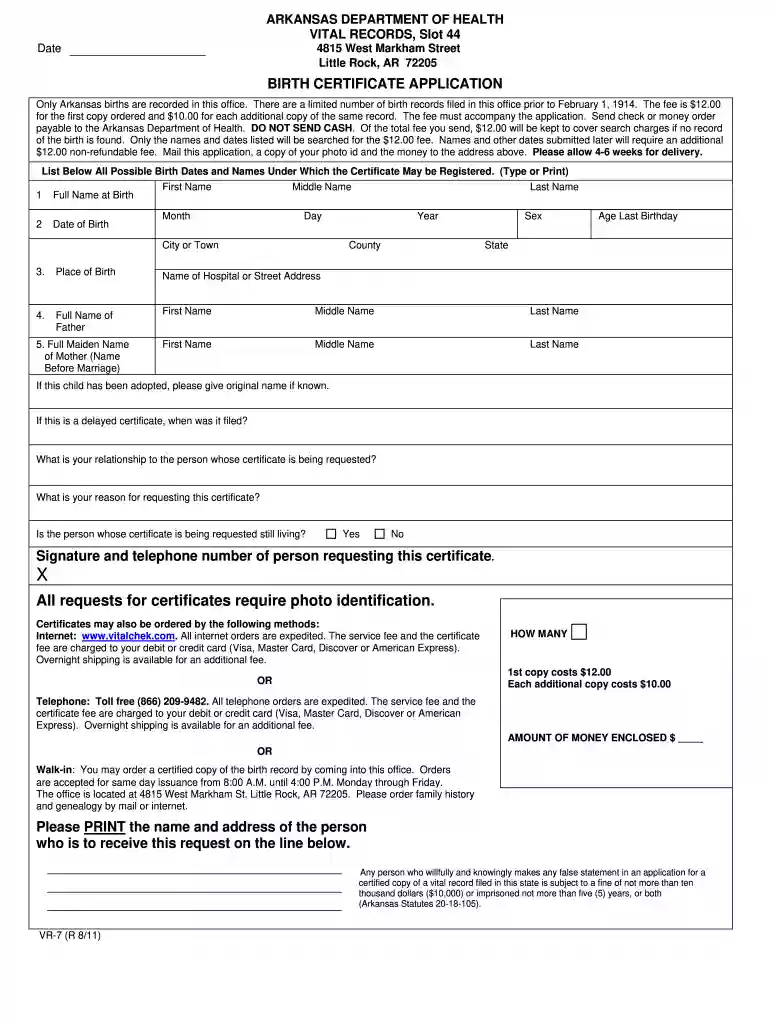 birth certificate form Preview on Page 1