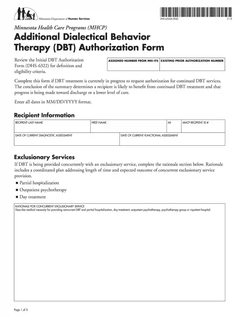 dbt form Preview on Page 1