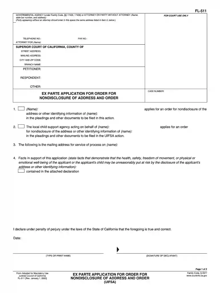 california 511 parte Preview on Page 1