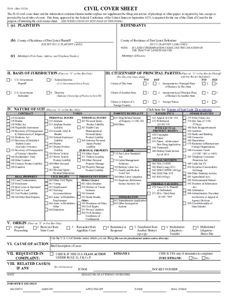 form js 44 Preview on Page 1