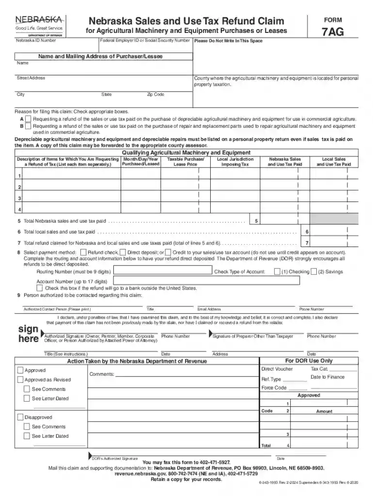 for Agricultural Machinery and Equipment Purchases or Leases Preview on Page 1