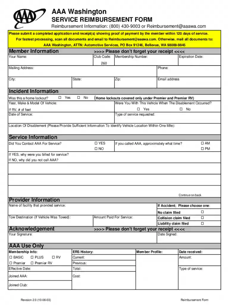 how does aaa reimbursement work Preview on Page 1