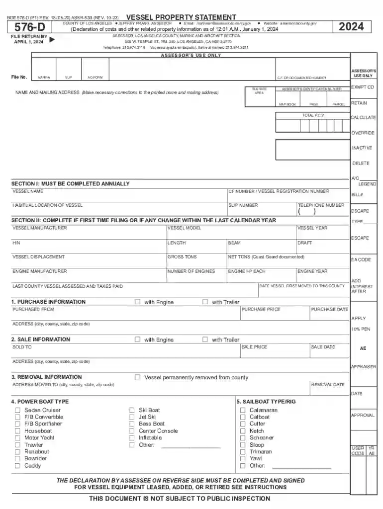 boe 576 d form Preview on Page 1