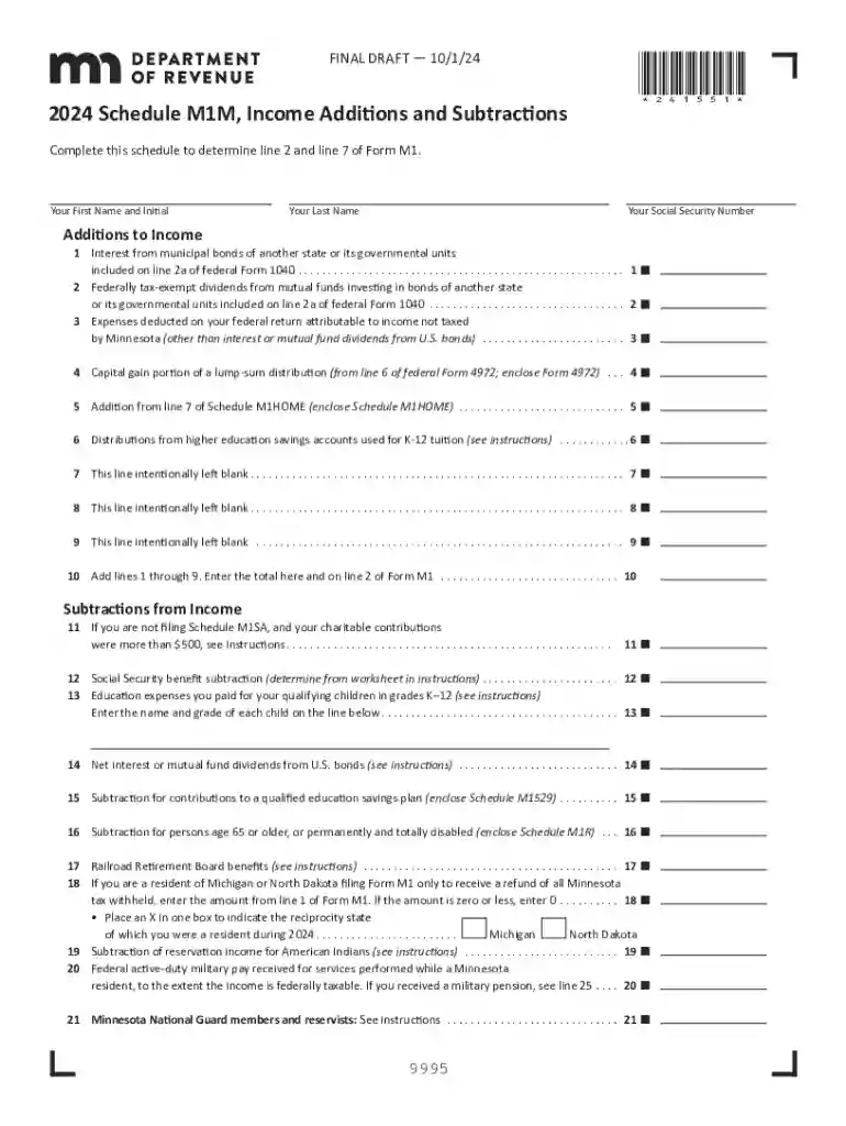 mn m1m form Preview on Page 1
