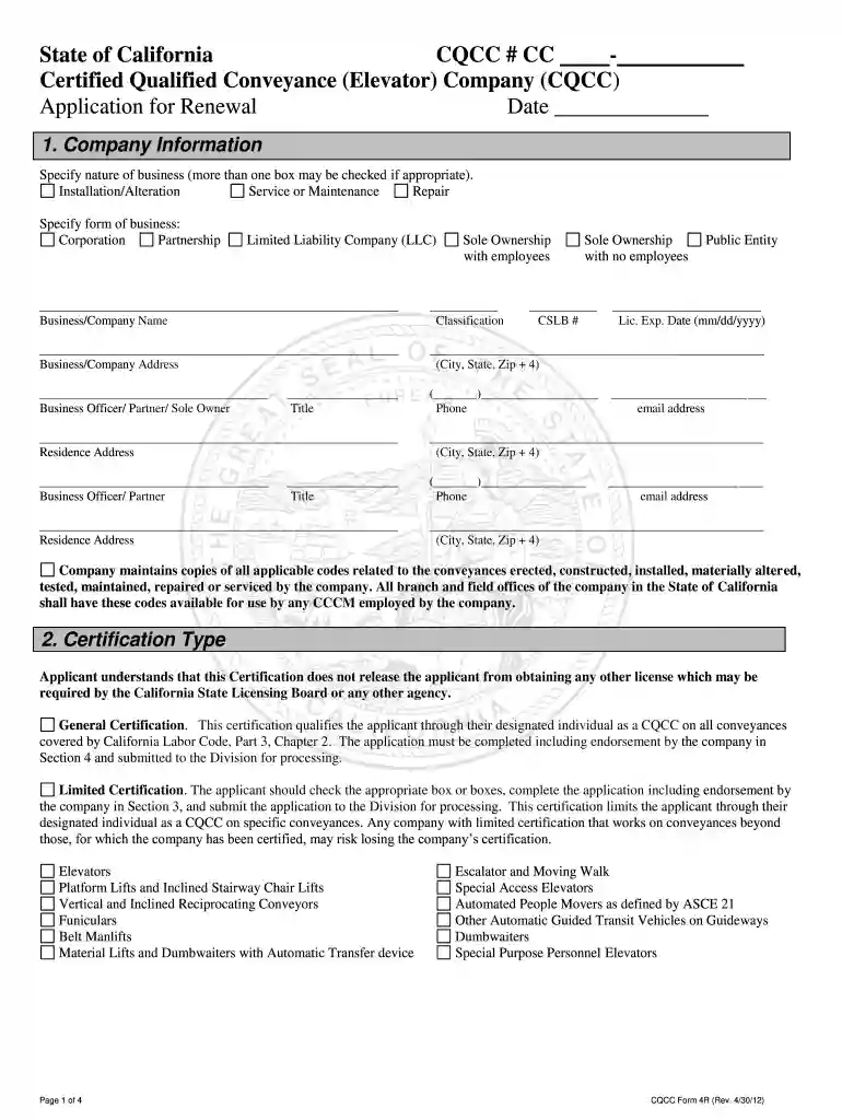 cqcc california Preview on Page 1