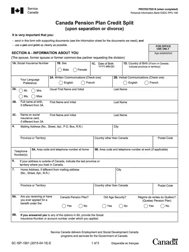 cpp splitting application form Preview on Page 1