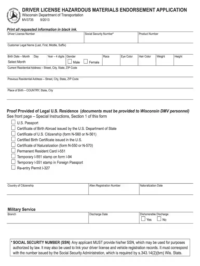 form mv3735 Preview on Page 1