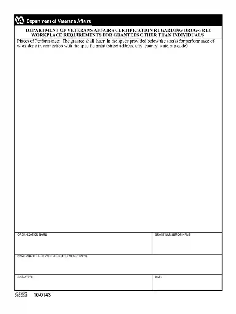 VHA Veteran's Health Administration Forms in Word Preview on Page 1