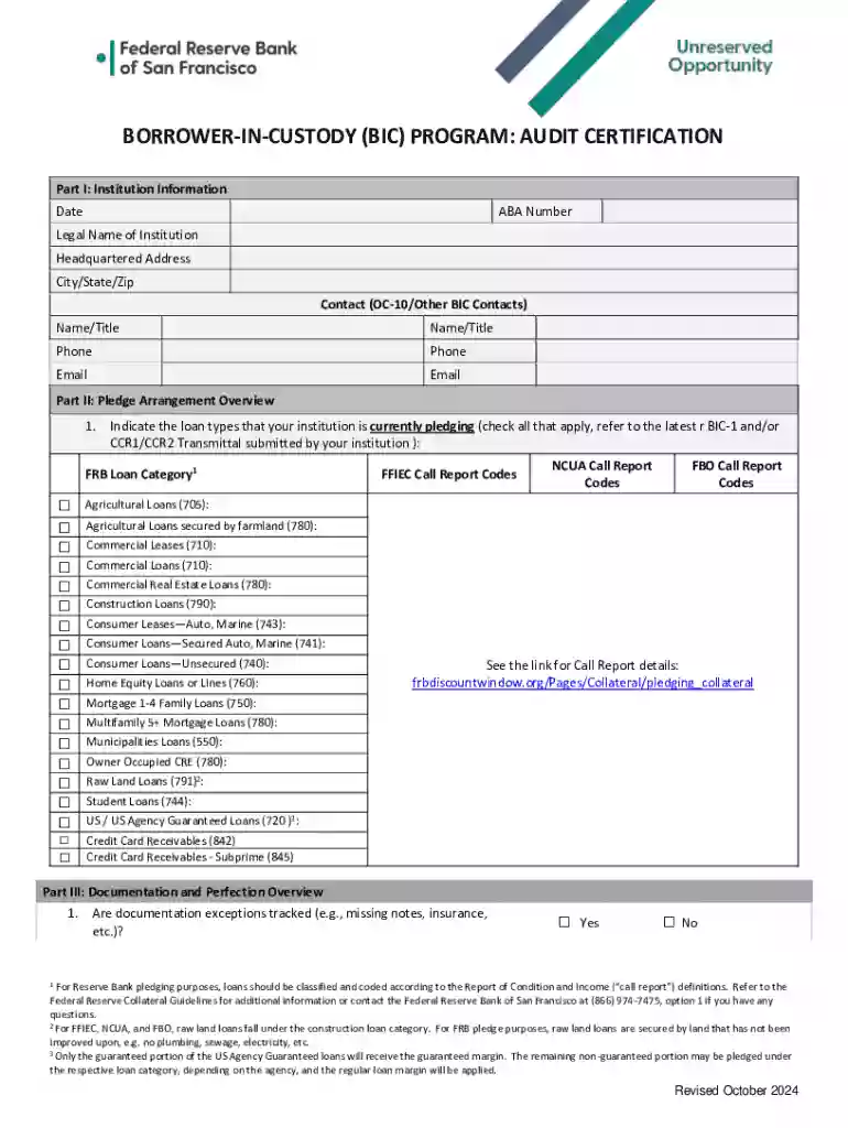 Part I: Institution Information Preview on Page 1