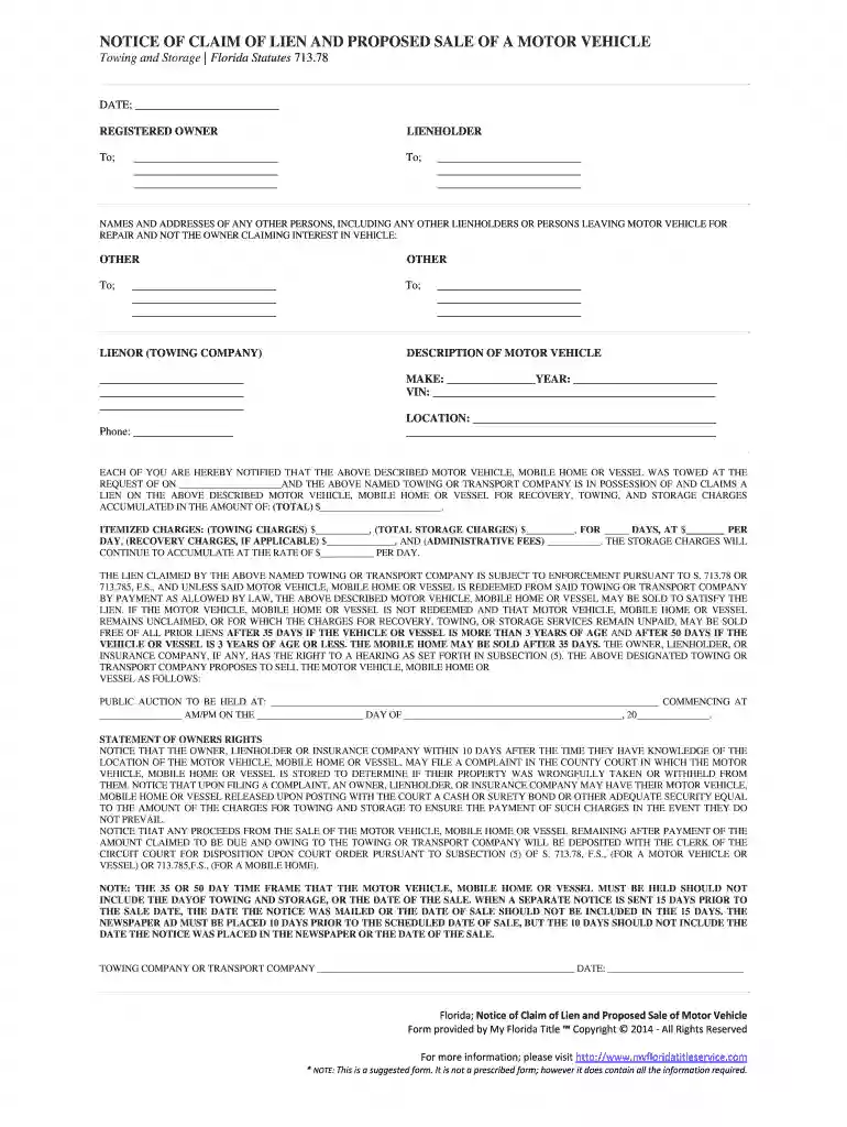 florida storage unit eviction laws Preview on Page 1