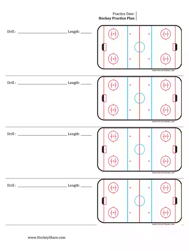 hockey practice plan template Preview on Page 1