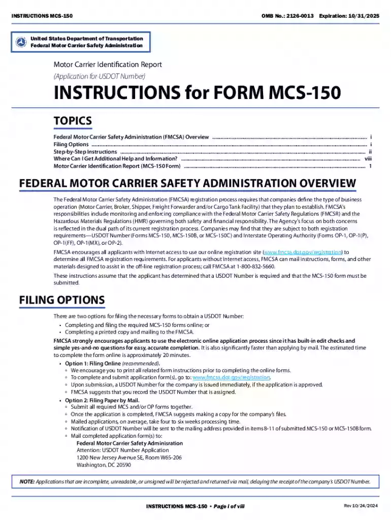 file mcs 150 online Preview on Page 1