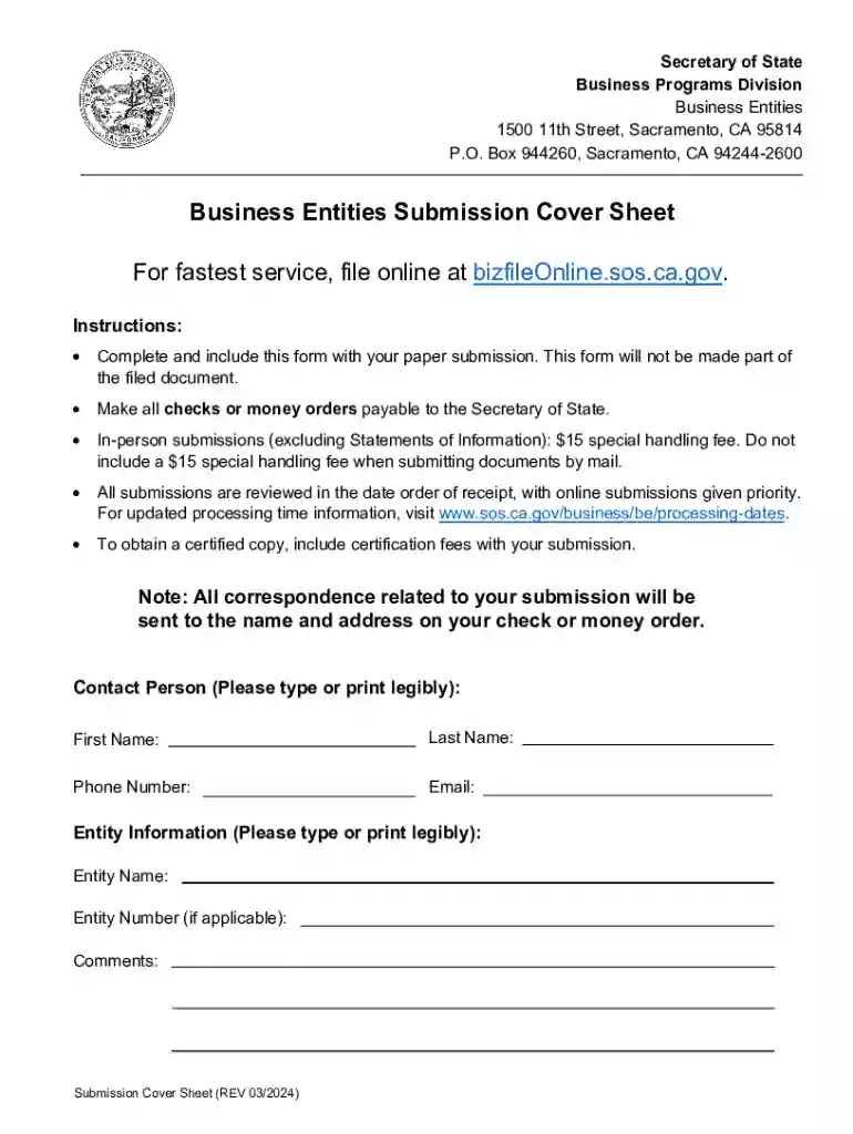 california secretary of state - business programs division Preview on Page 1