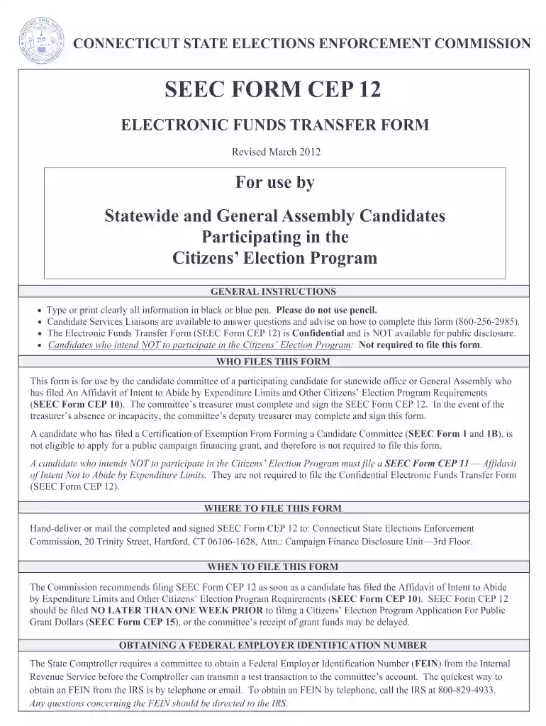 ct seec candidate list Preview on Page 1