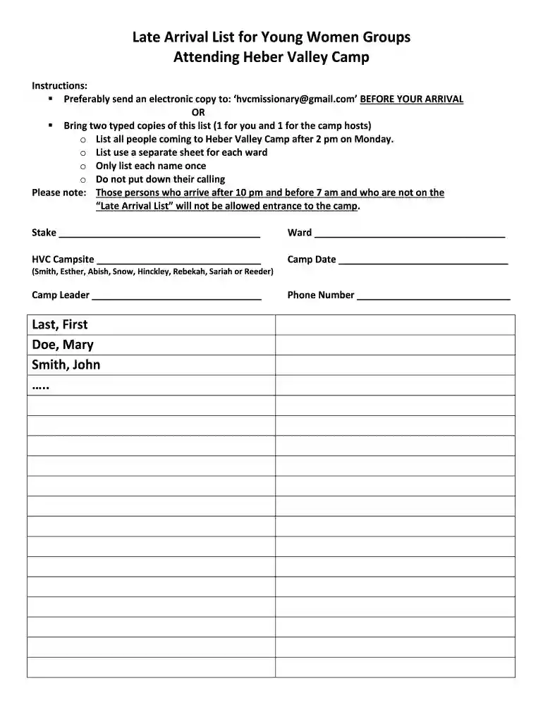 heber valley camp Preview on Page 1