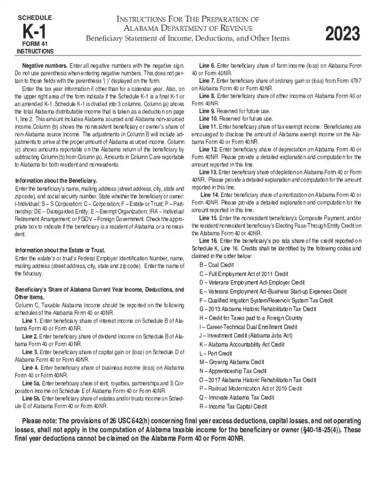 schedule k1 instructions Preview on Page 1
