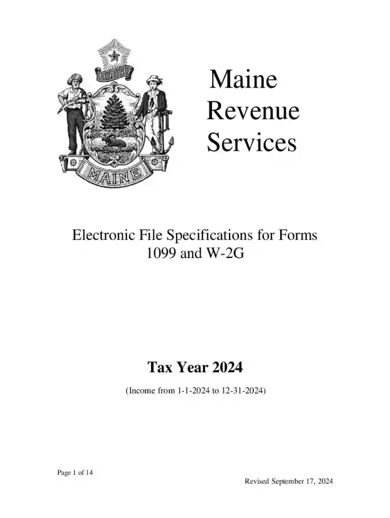 Maine 1099 State Reporting RulesE-File ME 1099 Forms Preview on Page 1