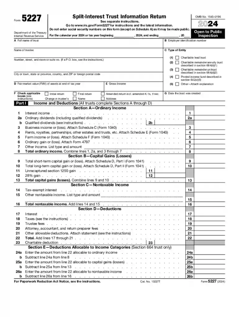 irs form 5227 Preview on Page 1