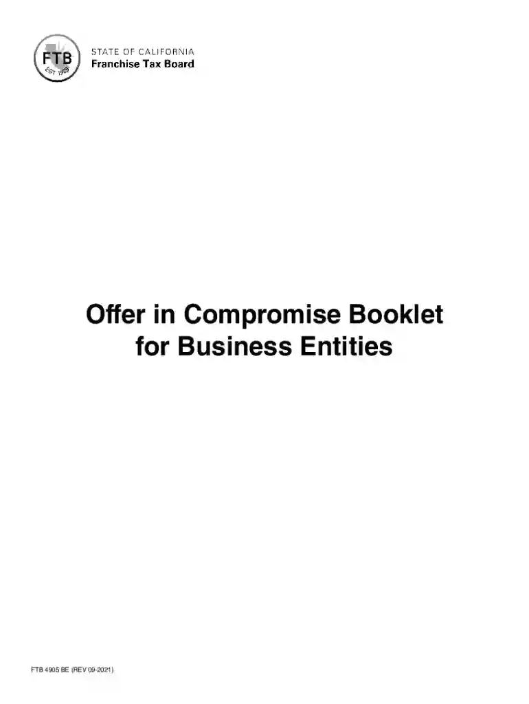 IRS Offer In Compromise Forms and OIC Checklist Preview on Page 1