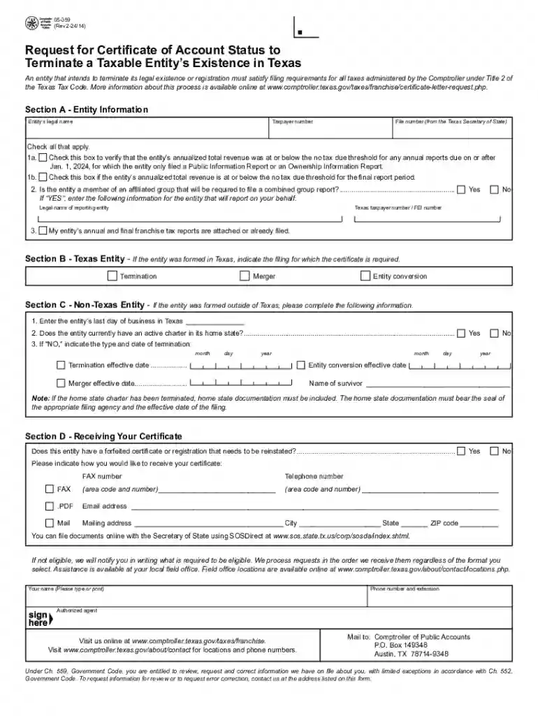 05 359 texas form Preview on Page 1