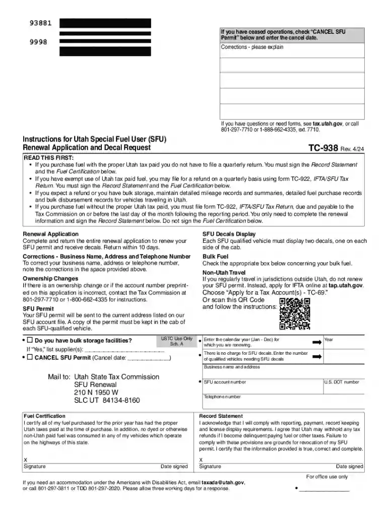 special fuel user permit utah Preview on Page 1