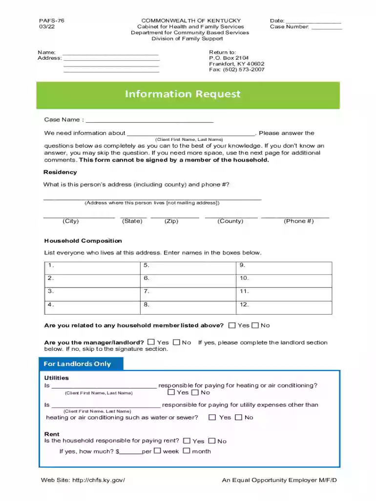 form pafs 76 Preview on Page 1