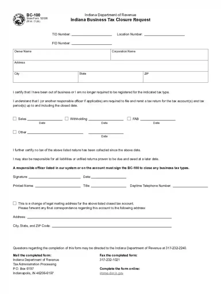 indiana bc 100 Preview on Page 1