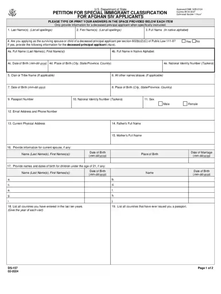 ds 157 form filling instructions Preview on Page 1
