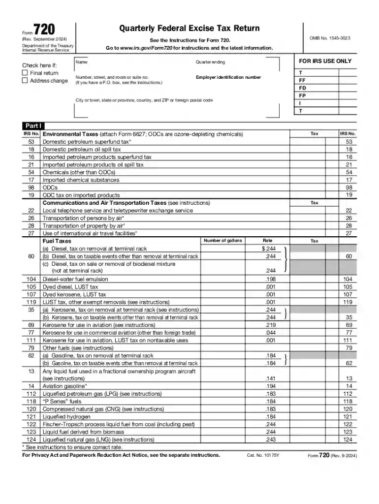IRS Form 720 Instructions: What Employers Should Know Preview on Page 1